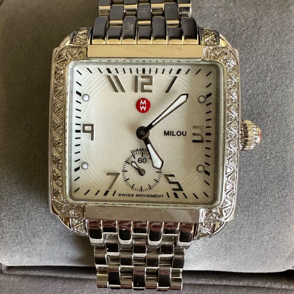 Michele Milou Deco Diamond Watch